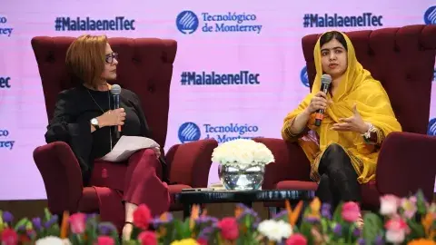 Así fue el encuentro con Malala en el Tec de Monterrey