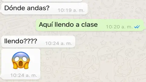 ¿Eres de los que escribe llendo?