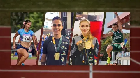 Los 4 fantásticos del atletismo Tec en el Panamericano Universitario
