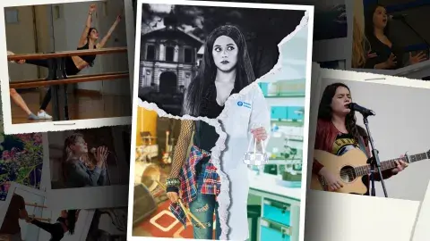 Su vida estudiantil sobre el escenario: teatro, música, canto y baile