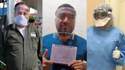 Dona Tec en Cuernavaca más de 600 caretas de protección ante COVID-19