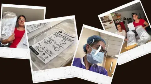 Grupo de egresados se unen para donar caretas en Querétaro