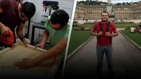 Obtiene con tenacidad su título profesional y logra una visión global