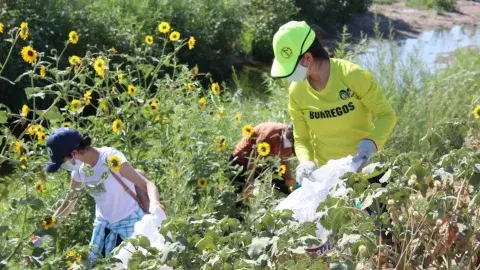 XRAMS y grupo Rotary se unen para limpiar el Río Bravo
