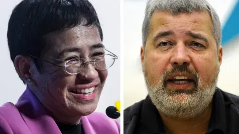 Defender la libertad de expresión da Nobel de la Paz a dos periodistas