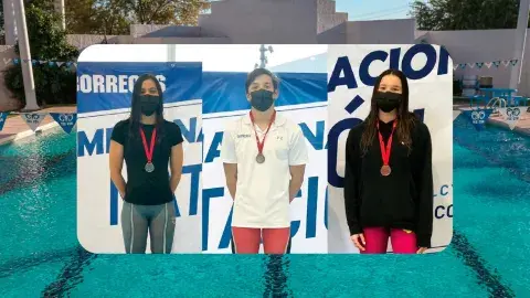 Borregos de Sonora se llevan ¡oro, plata y bronce en natación!