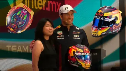 ¡Diseño F1! Animadora EXATEC ilustra casco de Checo para GP de México