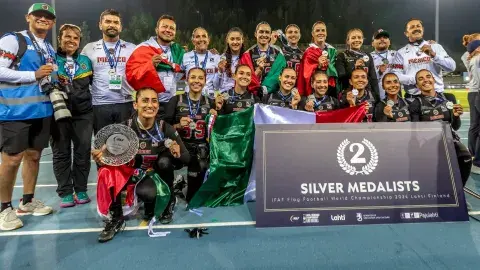 5 Tec players win silver for Mexico in women’s flag football contest