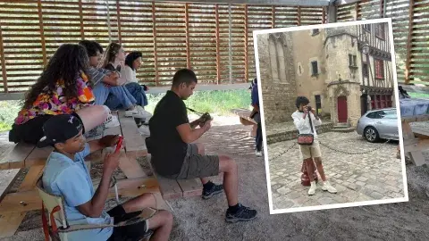 Su altruismo lo llevó a ganarse una beca para voluntariado en Francia