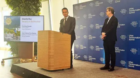 WEF and UN-Habitat award DistritoTec urban transformation project