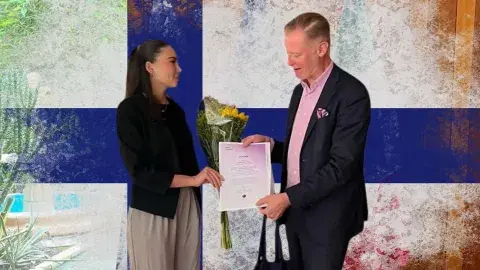 Alumna PrepaTec es embajadora de Finlandia por un día