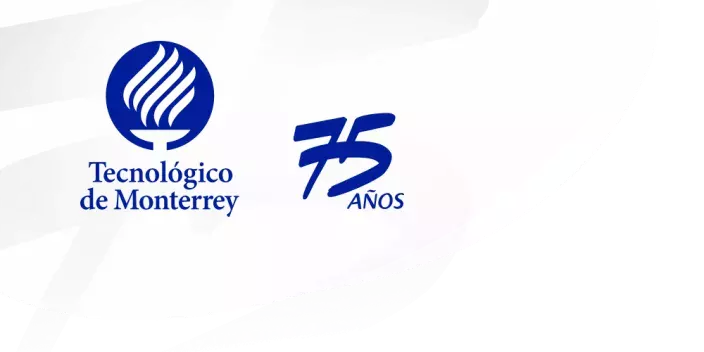 Logo del 75 aniversario del Tec