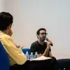 Mauro Mueller conversando con Ernesto Diezmartinez