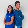 Denisse Garnica y Edgar Femat, buscan el oro nacional en el área de matemáticas.