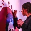 Alumna del Tec, realizando murales en Jalpa de Cánovas