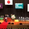 Monica Perusquía recibiendo grado doctoral en Japón