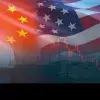 Foto bandera China y Estados Unidos