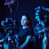 Estudiante grabando cortometraje