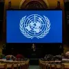 Asamblea General de la ONU, Secretario General en podium Antonio Guterres