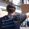 Pablo Hernández, estudiante del Tec, en su labor como activista urbano en Morelia