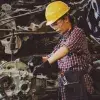 Mujer ingeniera en su campo de acción 
