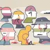 Ilustración de siluetas de cabezas, con colores que identifican a la población LGBTQIA+