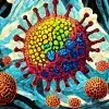 Ilustración con IA de la nueva variante del coronavirus JN.1 