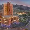 Ilustración del Hospital Zambrano Hellion, junto con el delineado el nuevo edificio Campus de la Salud