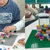 Con lego, el profesor Jorge Contreras realizó una propuesta innovadora de educación