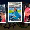 Frida acompañada de atletas mexicanas