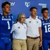 Eric Fisher Y Jugadores Borregos Puebla En Rueda De Prensa