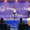 Alumnos PrepaTec Navojoa presentando el proyecto Water One en PrepApps 2024
