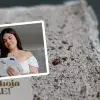 Una hoja con semillas de rábano y Ximena Hernández sosteniendo una libreta.