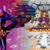 Danza y un altar de muertos expuestos en el evento.