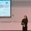 Dra. Cynthia González presentando su ponencia en TalTech, Universidad Tecnológica de Estonia.