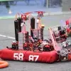 Robot durante competencia de FIRST Robotics Competition 2024.