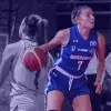 La atleta en varios de sus partidos de básquetbol.