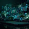 Ilustración digital de inteligencia artificial, nube y datos con un cerebro virtual y elementos tecnológicos, representando cursos gratuitos de Oracle University para la comunidad del Tec de Monterrey.