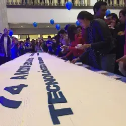 festejo del 74 aniversario del Tec