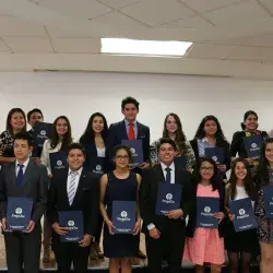 Estudiantes de Prepa Tec destacan por su participación en el Concurso de Comunicación Oral, donde la victoria se la llevó Esdras Felipe Tranquilino Arana.