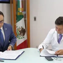 Firma del convenio entre INCan y Tec de Monterrey