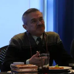 Miguel Ángel Bravo durante su homenaje de despedida