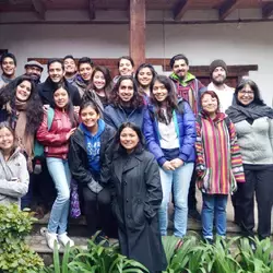 Los alumnos del Semestre i, en la visita a Impacto