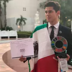 Era el más joven en un encuentro de la ONU, se fue con el primer lugar