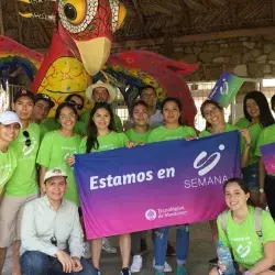 Alumnos en el centro ecoturistico Aluxhes