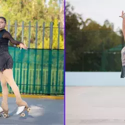 Karla Torrescano y Leti Castillo, alumnas del Tec representan a México en Campeonato mundial de Patinaje Artístico. Foto cortesía: Que Tal Magazine San Luis Potosí.