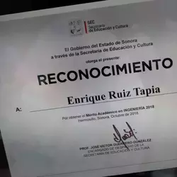 Reciben Premio Estatal al Mérito Académico en Ingeniería 2018