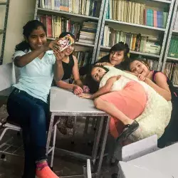 niñas de la casa hogar