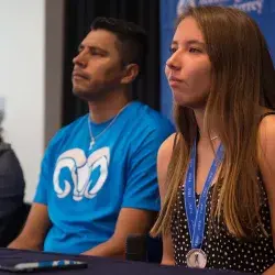 De regreso en Puebla, Tanna atendió a los medios de comunicación de la ciudad