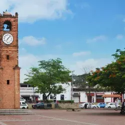 Torre del Reloj en Plaza Principal de Chiapa de Corzo